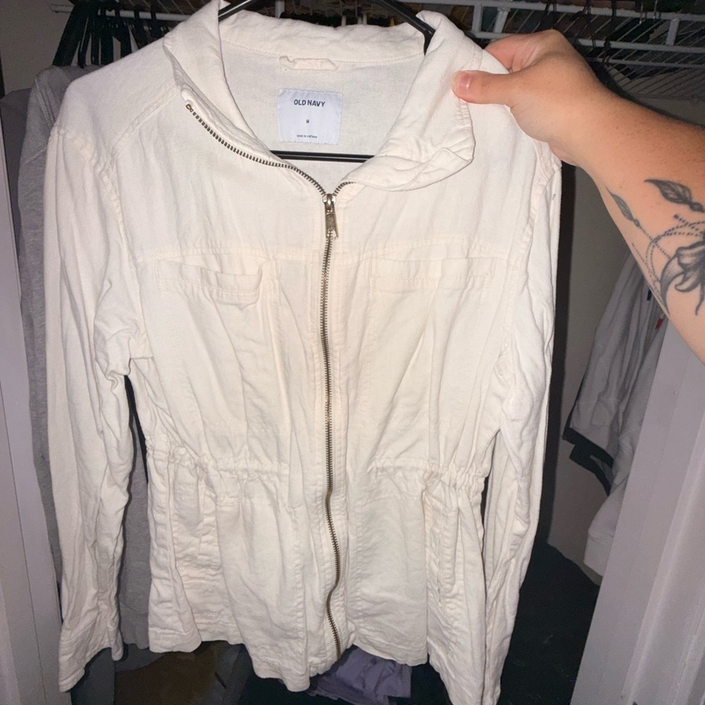Old Navy Women's Off-White Utility Jacket